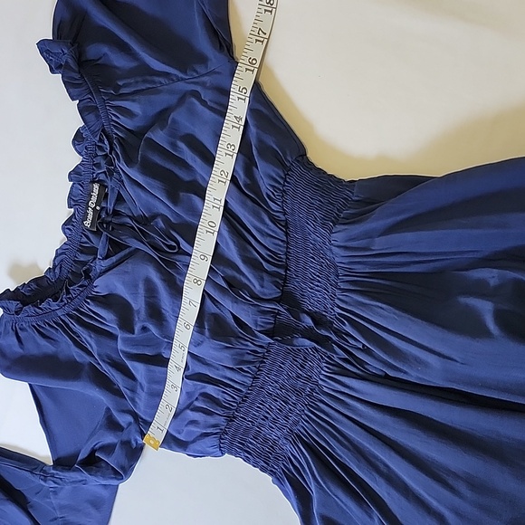 Scarlet Darkness Elegant Navy Blue Women's Renaissance Dress Size Small - Picture 6 of 7